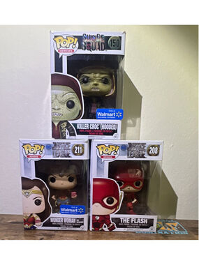 Funko Pop! DC Killer Croc #150 Wonder Woman #211 Flash #208 Walmart